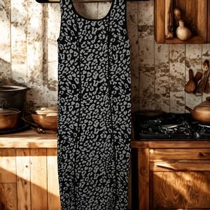 Bebe Leopard Print Sleeveless Dress